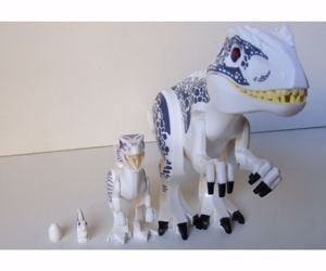 Lego Jurassic World dinoszaurusz figura dínó Indominus Rex család nagy+kicsi+mini+tojás új - kép 7