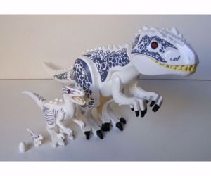 Lego Jurassic World dinoszaurusz figura dínó Indominus Rex család nagy+kicsi+mini+tojás új - kép 9