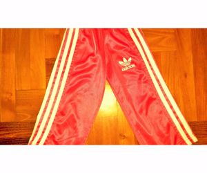 92 Újszerű Adidas piros tréning, szabadidő nadrág naci   - kép 3