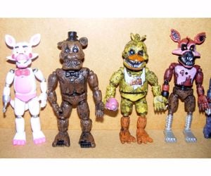 Five Nights At Freddy's Fnaf Horror figurák Nightmare Freddy Funtime Foxy 6db 16-18cm Új Azonnal! - kép 3