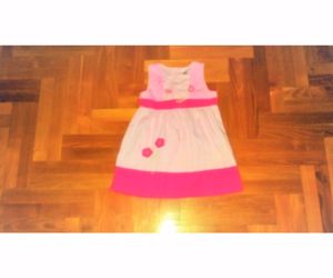 92 C&A Baby Club cuki virágos rózsaszín nyári ruha ruci tunika felső  - kép 2