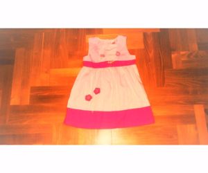 92 C&A Baby Club cuki virágos rózsaszín nyári ruha ruci tunika felső  - kép 5