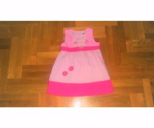 92 C&A Baby Club cuki virágos rózsaszín nyári ruha ruci tunika felső  - kép 4