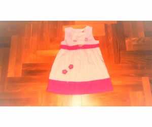 92 C&A Baby Club cuki virágos rózsaszín nyári ruha ruci tunika felső  - kép 6