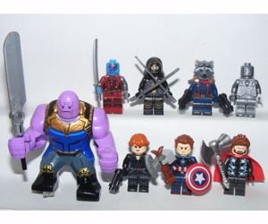 Lego Bosszuállók figurák Avengers Végjáték Thanos Mordály Vízió figura - kép 2