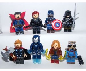 Lego Bosszúállók 4 figurák Végjáték Pepper Mordály Barton Dr. Strange Fekete Özvegy Marvel kapitány