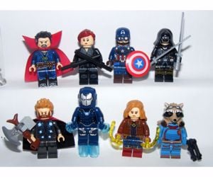 Lego Bosszúállók 4 figurák Végjáték Pepper Mordály Barton Dr. Strange Fekete Özvegy Marvel kapitány - kép 3