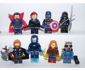 Lego Bosszúállók 4 figurák Végjáték Pepper Mordály Barton Dr. Strange Fekete Özvegy Marvel kapitány - kép 2