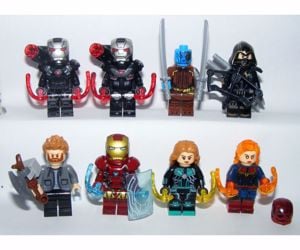 Lego Avengers 4 figurák Endgame Hadigép X2 Marvel Kapitány Sólyomszem Gamorra Thor Vasember