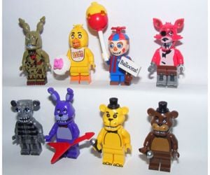 Lego fnaf Five Nights at Freddy's figurák Animatronic csontváz Freddy Foxy figura - kép 2