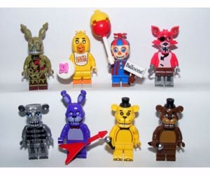 Lego fnaf Five Nights at Freddy's figurák Animatronic csontváz Freddy Foxy figura