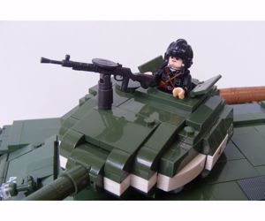 Lego 2. Világháborús Orosz IS-2M ISZ 2 harckocsi Tank 1080db 13x36x11cm új - kép 12