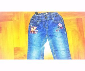 92 Lupilu cuki Bambi őzike mintás farmernadrág naci  - kép 5