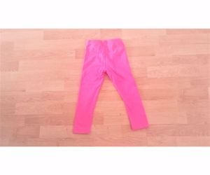 104 Újszerű cuki vastag pink leggings nadrág naci felső  - kép 5