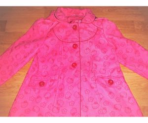 98/104 George Hello Kitty cuki kapucnis bélelt szövet átmeneti kabát kabi  - kép 9