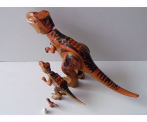 Lego Jurassic World dinoszaurusz figura dínó T-rex család nagy+kicsi+mini+tojás ÚJ - kép 7