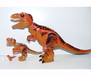 Lego Jurassic World dinoszaurusz figura dínó T-rex család nagy+kicsi+mini+tojás ÚJ - kép 3