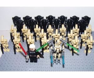 Lego Star Wars figurák 20+13 Super Battle Droid sereg + Grievous Dooku - kép 4