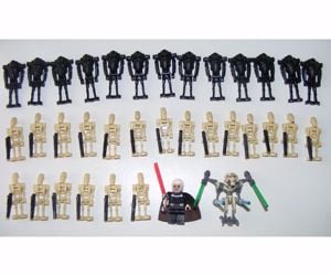 Lego Star Wars figurák 20+13 Super Battle Droid sereg + Grievous Dooku - kép 8