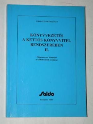  Könyvvezetés a kettős könyvvitel rendszerében I ii iii