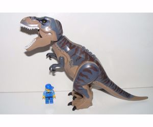 Lego Jurassic World dinoszaurusz figura dínó mecha T-rex 28cm új - kép 3