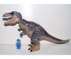 Lego Jurassic World dinoszaurusz figura dínó mecha T-rex 28cm új - kép 6