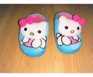 25/26 bth15 cm cuki 3D Hello Kitty papucs szoba cipő mamusz tutyi