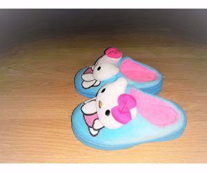 25/26 bth15 cm cuki 3D Hello Kitty papucs szoba cipő mamusz tutyi - kép 3