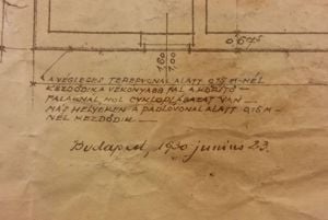 1930 Bp Németvölgyi úti iskola építési tervrajz eladó, Körmendy Nándor - kép 9