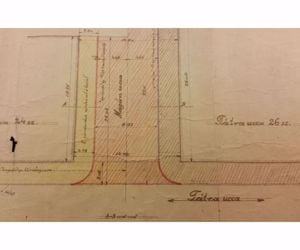 1932 Bp V. Tátra ucca járda építési tervrajz eladó - kép 7