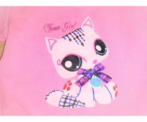 92 98 Újszerű cuki cicás rózsaszín pulóver pulcsi felső     - kép 4