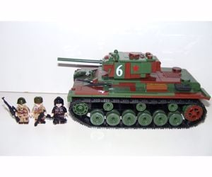 Lego 2. Világháborús Orosz kv-1 Szovjet Tank 770db 13x23x17cm új - kép 2