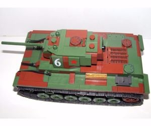 Lego 2. Világháborús Orosz kv-1 Szovjet Tank 770db 13x23x17cm új - kép 11