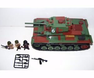 Lego 2. Világháborús Orosz kv-1 Szovjet Tank 770db 13x23x17cm új - kép 3