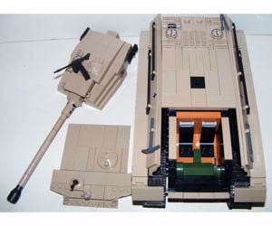 Lego 2. Világháborús Német Királytigris Tank 980db 12x33x14cm új - kép 15