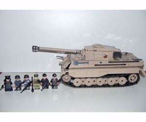 Lego 2. Világháborús Német Királytigris Tank 980db 12x33x14cm új - kép 3