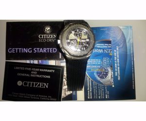 Citizen titanium eco-drive Skyhawk C651 pilóta óra.Eladó vagy csere! - kép 2