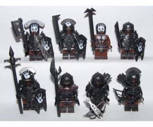 Lego Gyűrűk Ura Hobbit Castle figurák Uruk Hai Ork Troll katona figura katonák ÚJ