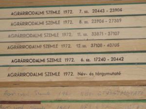 Agrárirodalmi Szemle 1972 6.-8., 11.-12. és név- és tárgymutató