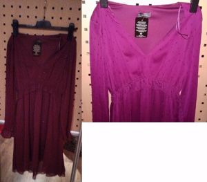 Új, gyönyörű ciklámen hosszú alkalmi egyedi ruha Akció %%%%%% - kép 2