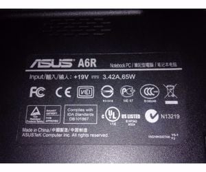 Asus A6R laptop.Eiadó vagy csere! - kép 2