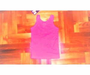 86 92 Új CÍmkés Lupilu pink színű pamut atléta trikó - kép 4