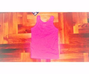 86 92 Új CÍmkés Lupilu pink színű pamut atléta trikó - kép 7