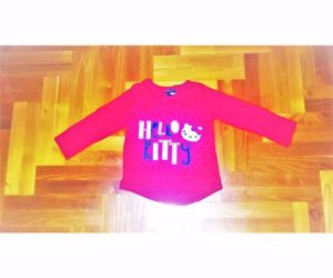 92/98 Cuki Hello Kitty piros póló felső ikreknek is 2.  - kép 5