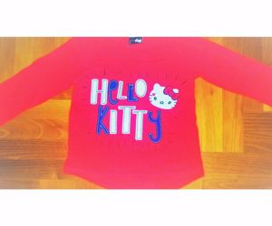 92/98 Cuki Hello Kitty piros póló felső ikreknek is 2.  - kép 8