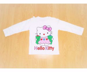 92 újszerű 1.kézből cuki Hello Kitty és maci mintás póló felső 