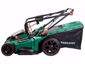 Parkside 40 Volt-os (2x20 Volt) akkumulátoros fűnyíró akku + töltő nélkül új bontatlan 3 év garancia - kép 3