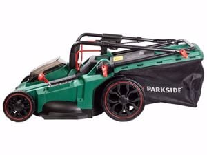 Parkside 40 Volt-os (2x20 Volt) akkumulátoros fűnyíró akku + töltő nélkül új bontatlan 3 év garancia - kép 4