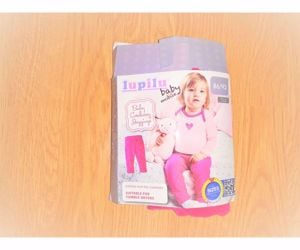 86 92 Új Címkés Lupilu cuki pink nadrág leggings naci  - kép 2