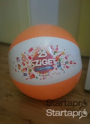 1 db " Sziget fesztivál 25 " ereklye Óriás strandlabda kb 75 cm -es / strand labda